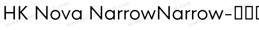 HK Nova NarrowNarrow字体转换